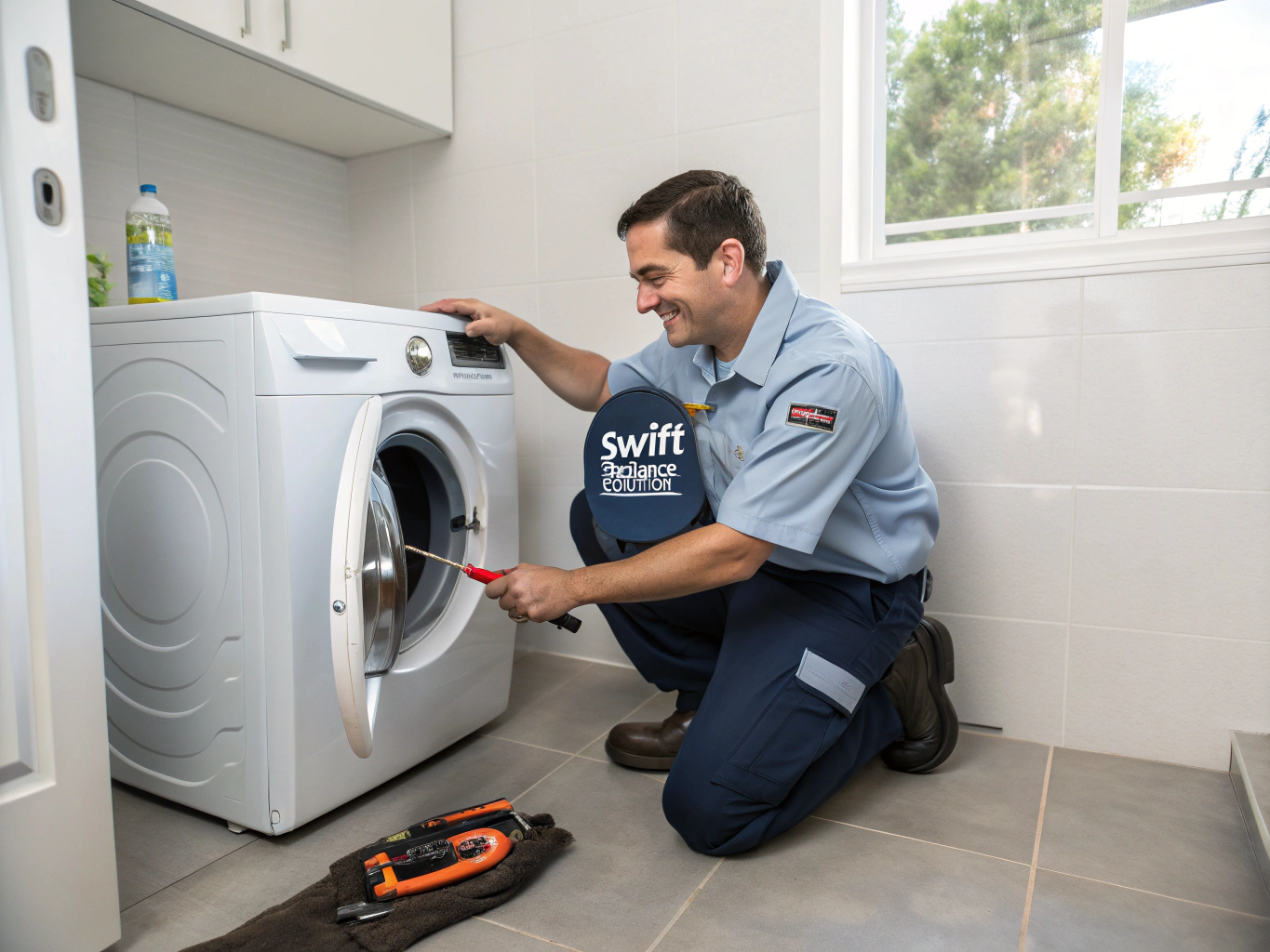 Dryer repair diagnostics in progress