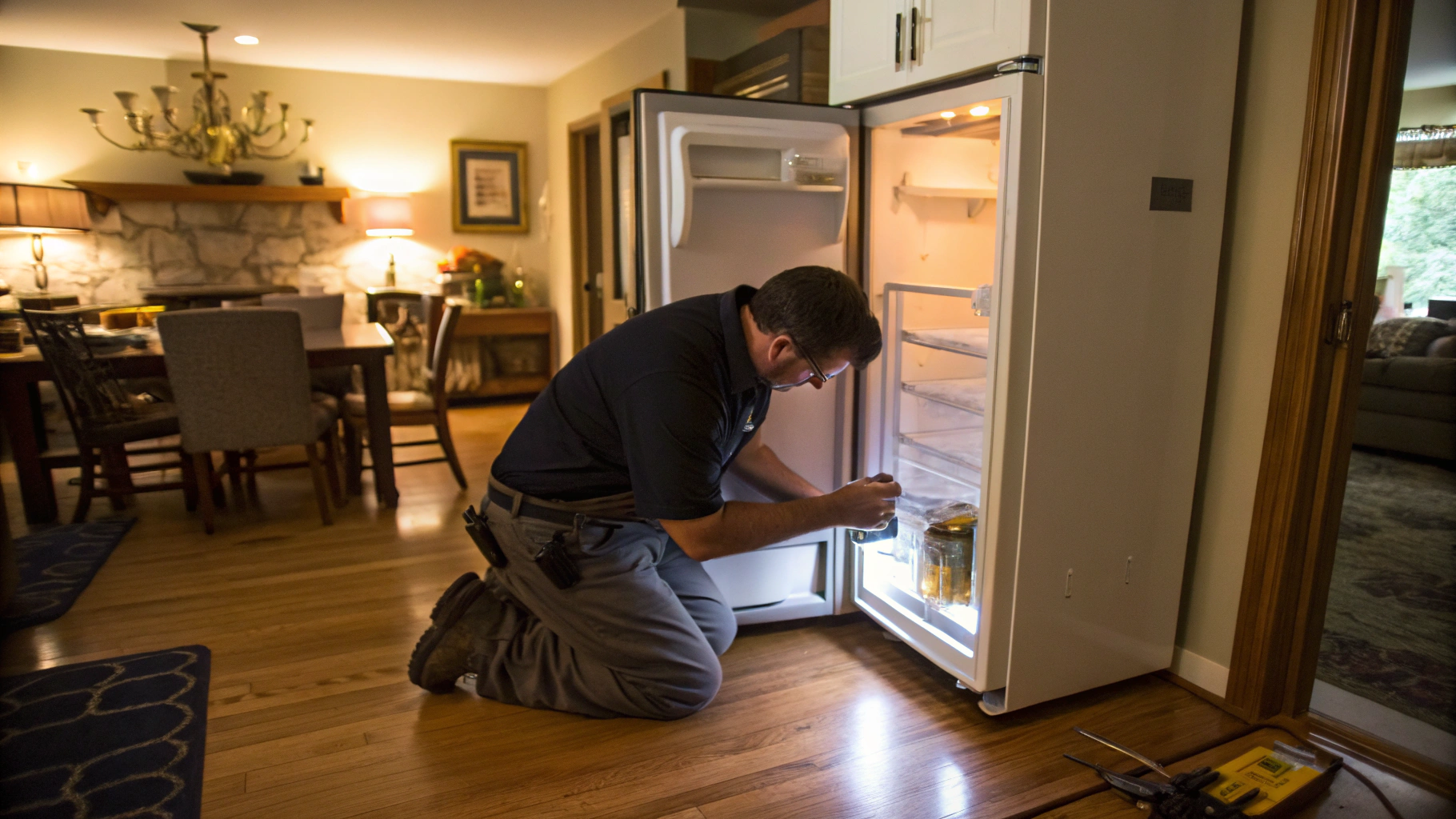 Undercounter residential ice maker module maintenance