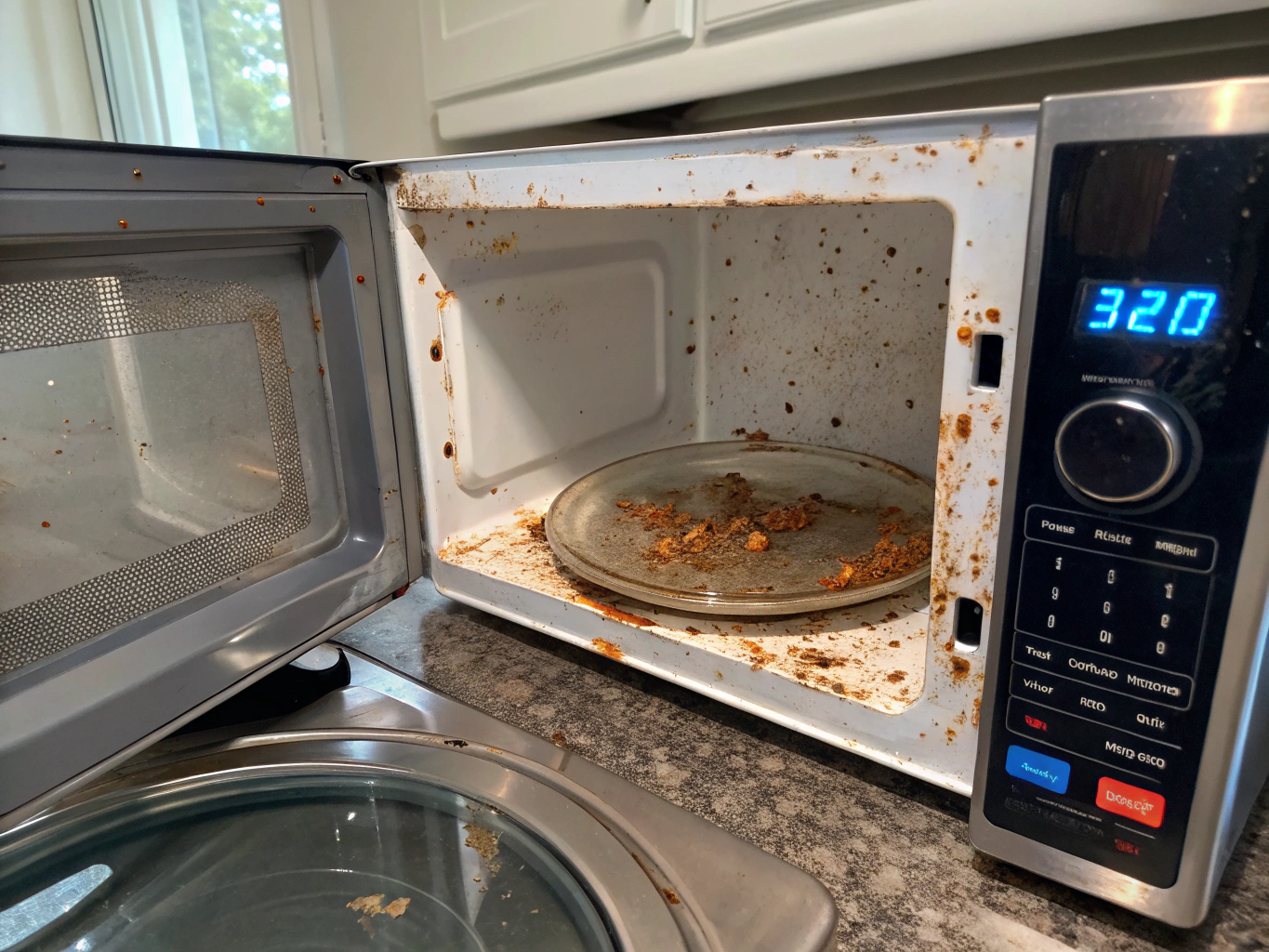 Over the range Maytag microwave repair inspection